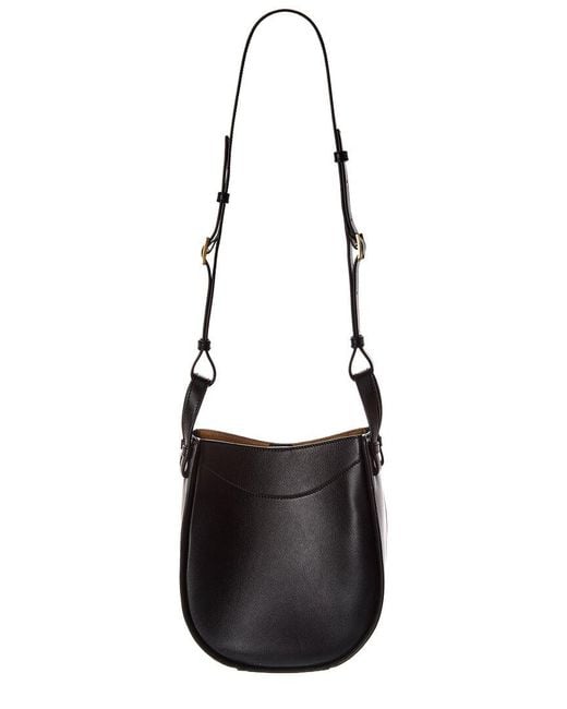 Loewe Black Hammock Slice Leather Hobo Bag