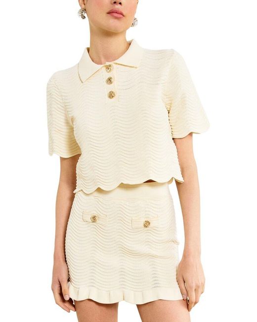 Line & Dot Natural Prescott Top