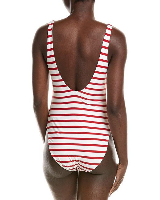 WeWoreWhat Red Scoop Underwire One-Piece