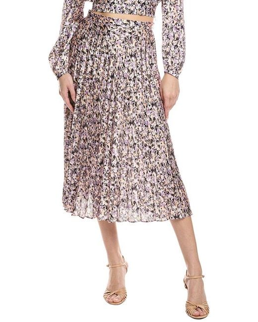 Boss Multicolor Vlissa Pleated Midi Skirt