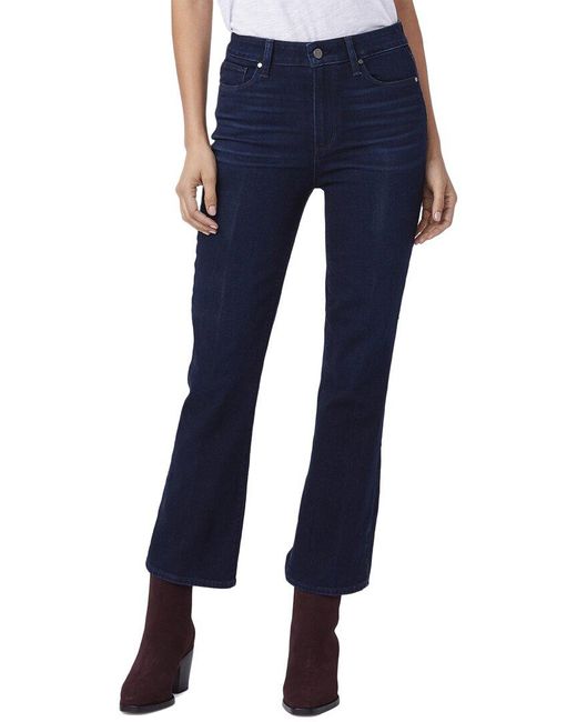 PAIGE Denim Claudine Ankle Flare Jean in Blue | Lyst