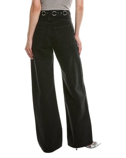 FRAME Black Frame The High Rise Nolita Wide Leg Jean