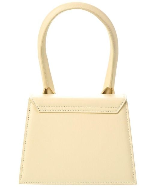 Jacquemus Natural Le Chiquito Moyen Leather Shoulder Bag