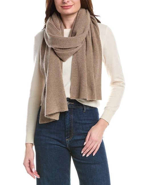 Portolano Blue Ribbed Cashmere Wrap