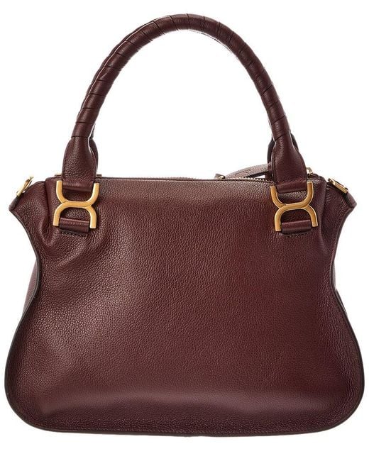 Chloé Purple Marcie Leather Satchel