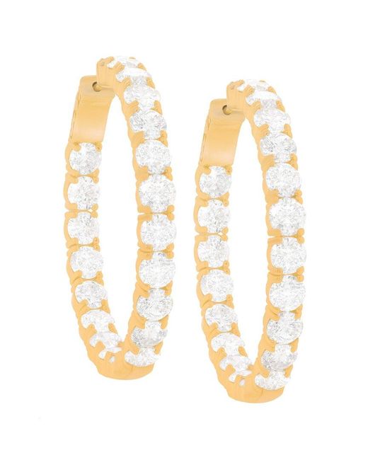 Diana M Metallic Fine Jewelry 18k 12.80 Ct. Tw. Diamond Earrings