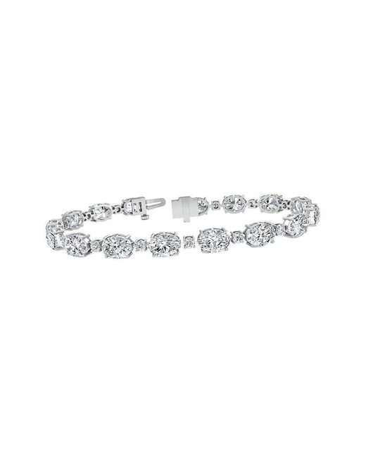 Lab Grown Diamonds White 14K 14.00 Ct. Tw. Lab-Grown Diamond Tennis Bracelet