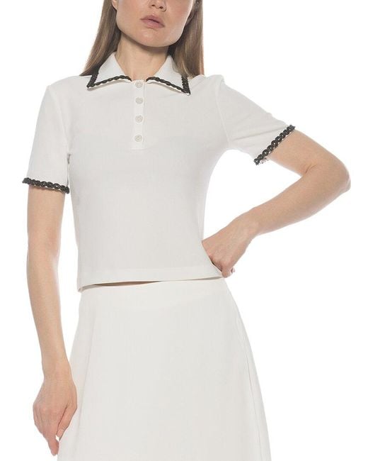 Alexia Admor White Brianna Top