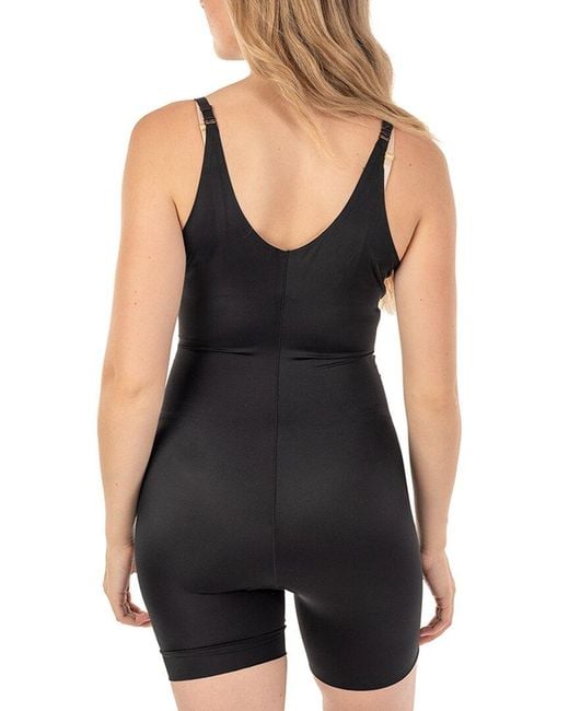 Body Beautiful Black Wear Your Own Bra Bodysuit Shaper
