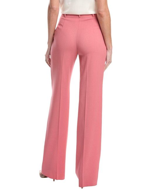 Max Mara Pink Studio Agami Wool Trouser