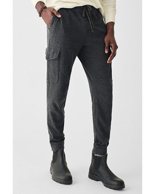 Faherty Brand Blue Knit Alpine Cargo Pant for men