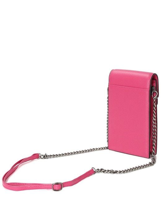 Tiffany & Fred Paris Pink Dragon Crystal Leather Crossbody