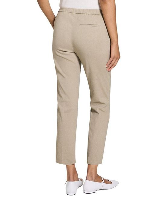 Theory Natural Treeca Pull On Linen-Blend Pant