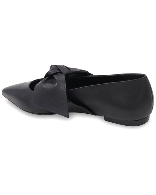 BCBGMAXAZRIA Black Prely Leather Flat