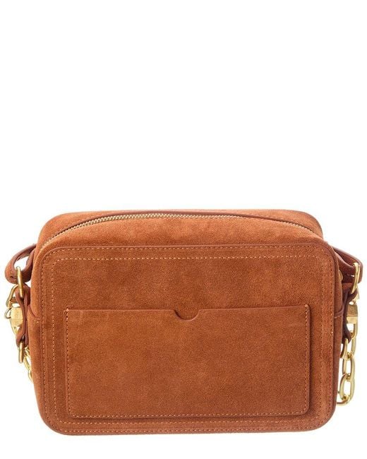 Off-White c/o Virgil Abloh Brown Off- Medium Suede Camera Bag