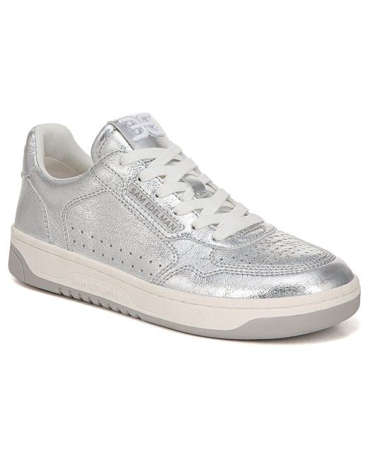 Sam Edelman White Harper Leather Sneaker