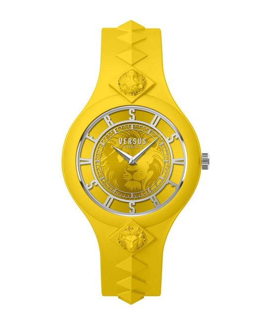 Versus  Yellow Versus By Versace Fire Island Studs Watch