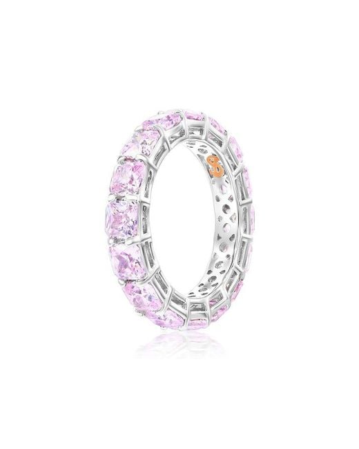 Suzy Levian CZ Jewelry White Suzy Levian Cz Eternity Ring