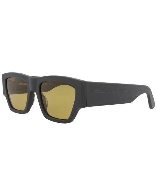 Alexander McQueen Gray Am0393S 55Mm Sunglasses for men