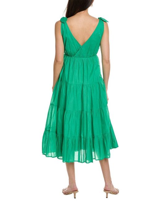 Merlette Green Flor A-line Dress