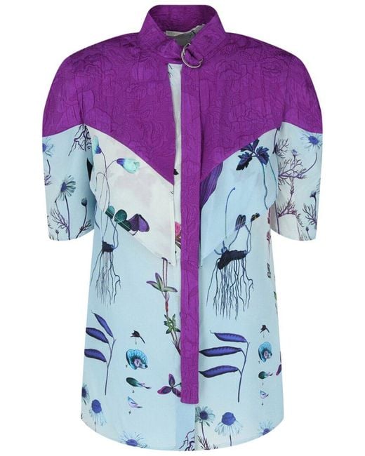 Stella McCartney Purple Roxanne Silk Blouse