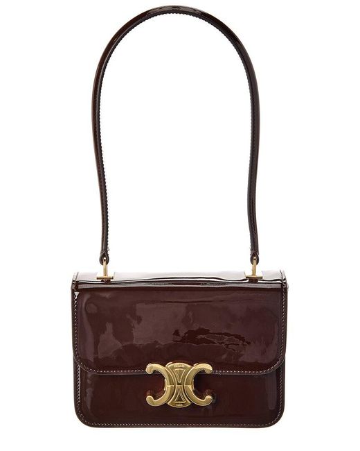 Céline Purple Teen Garance Patent Shoulder Bag