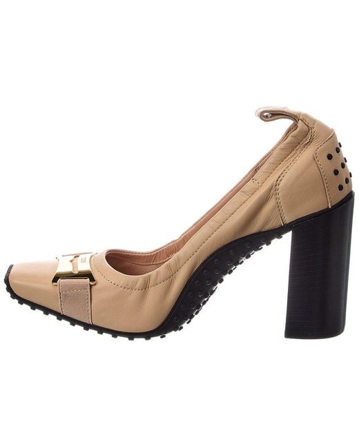 Tod's Natural Leather Pump