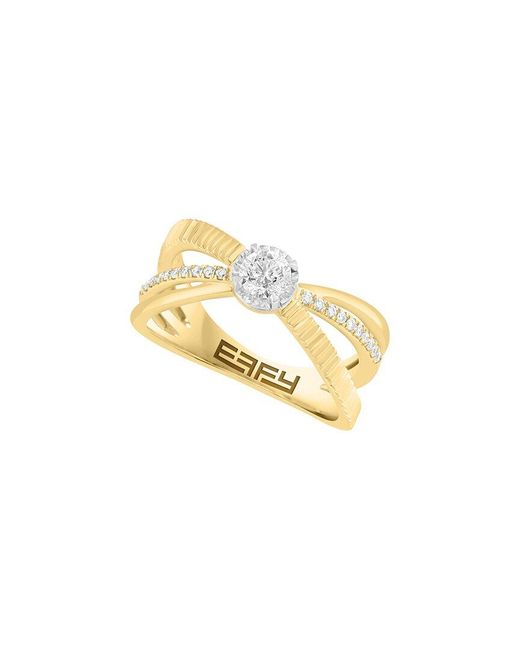 Effy Fine Jewelry Metallic 14K 4.21 Ct. Tw. Diamond & Gemstone Ring