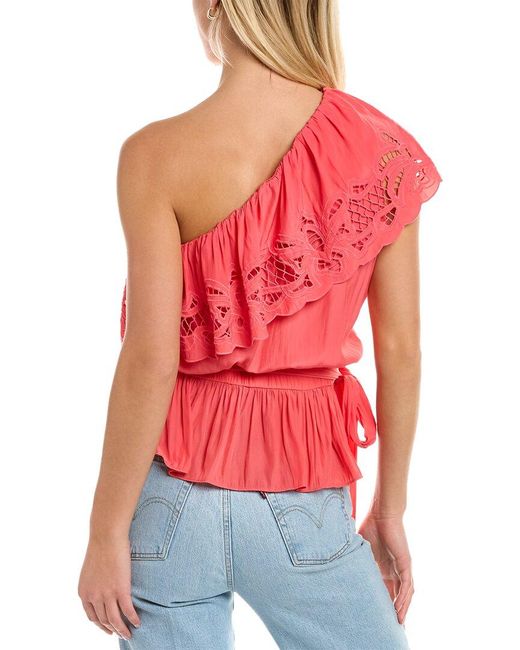 Ramy Brook Red Levon Top