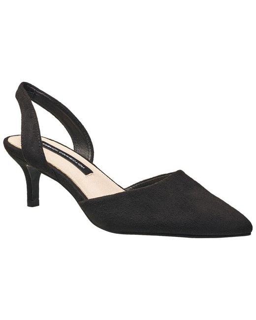 French Connection Black Delight Pump