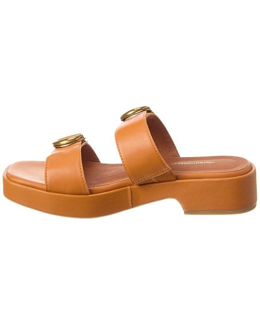 INTENTIONALLY ______ Brown Orion Leather Sandal