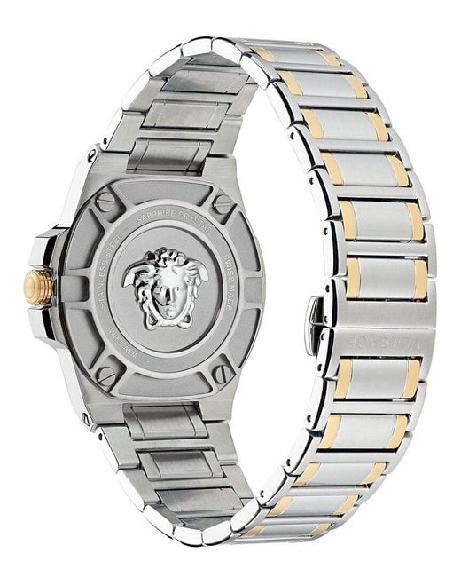 Versace Metallic Greca Reaction Watch for men