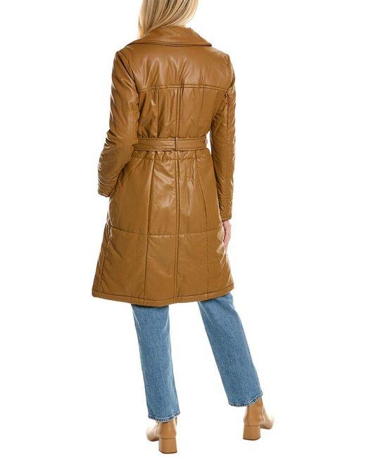 Kenneth Cole Natural Belted Trench Coat