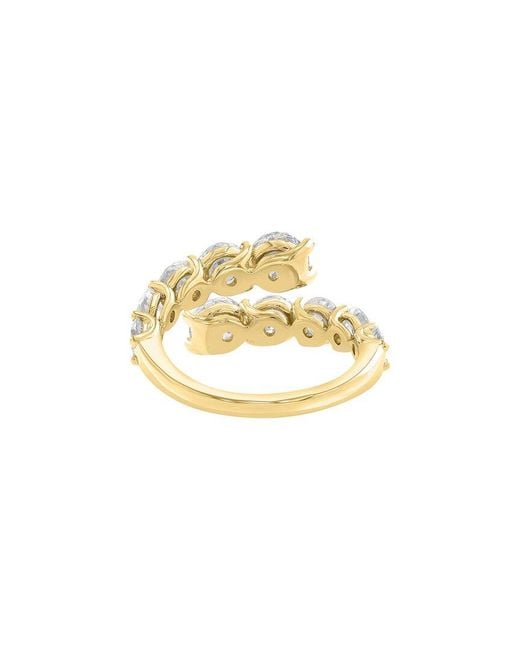 Effy Fine Jewelry White 14K 0.81 Ct. Tw. Lab-Grown Diamond & Sapphire Ring