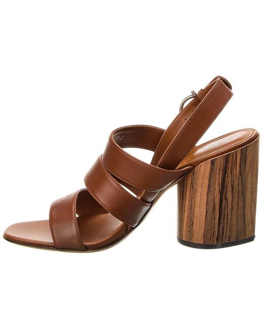 Ferragamo Brown Trezze Leather Sandal