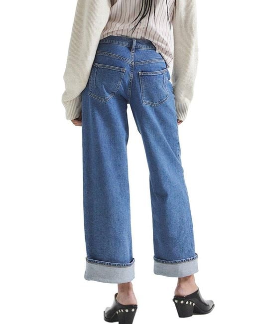 10 Crosby Derek Lam Blue Delano Azure Cuffed Jean