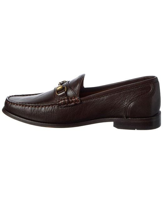 Donald J Pliner Brown Nickolastc Leather Loafer for men