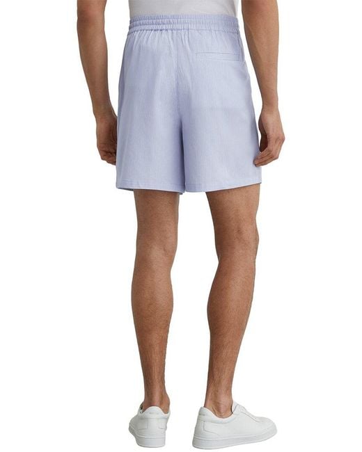 Reiss Blue Arlott Pinstripe Short for men