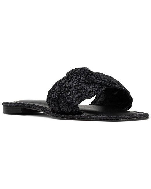 Donald J Pliner Black Ema Leather Sandal
