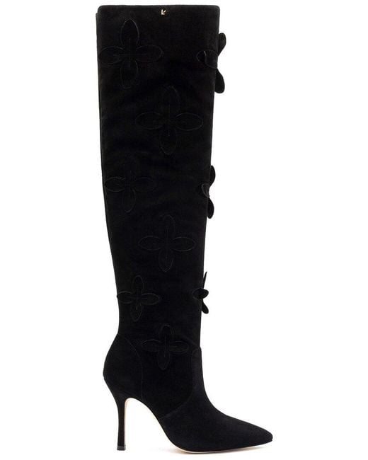 Larroude Black Larroudé Julia Suede Boot