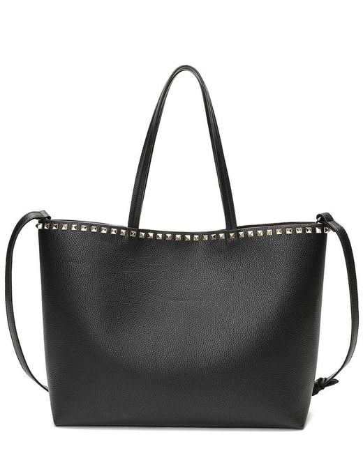 Tiffany & Fred Paris Black Top-Grained Leather Tote