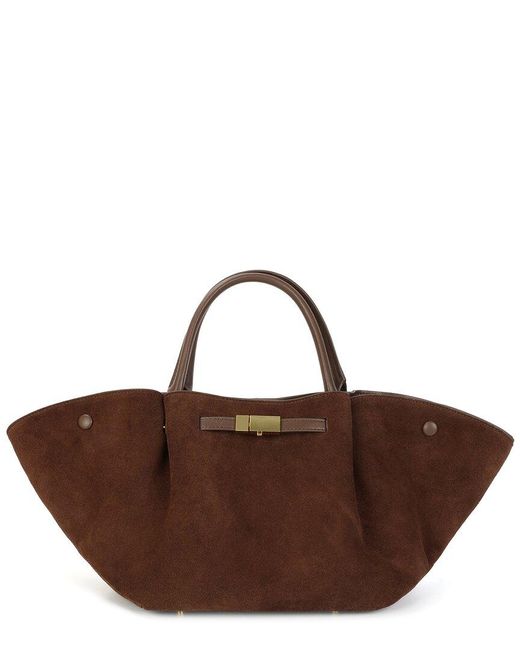 Tiffany & Fred Paris Brown Suede Tote