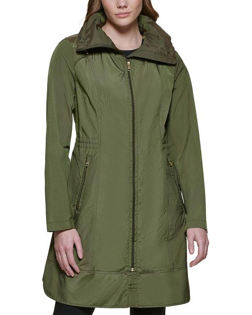Cole Haan Green Travel Packable Rain Jacket