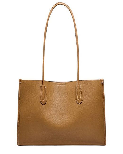 Adele Berto Brown Leather Shoulder Bag