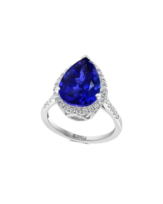 Effy Fine Jewelry Blue 14K 6.45 Ct. Tw. Diamond & Tanzanite Ring