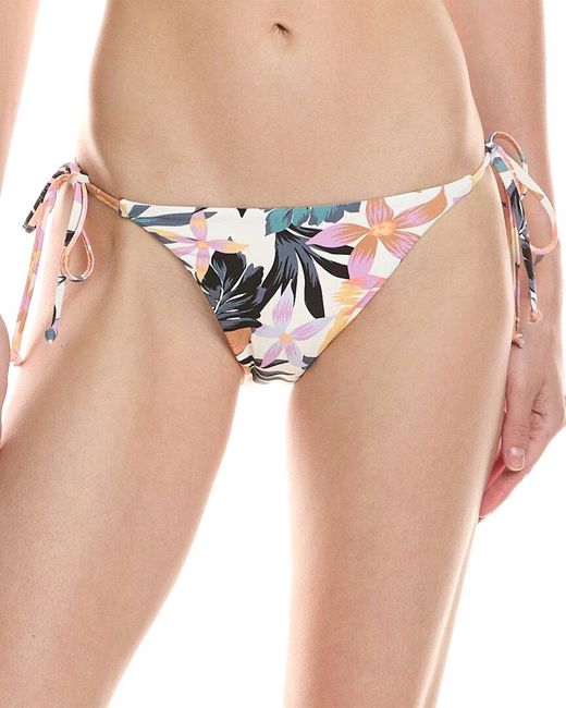 Volcom White Tropicabana Full Bikini Bottom
