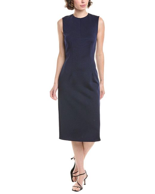 Sportmax Blue Andina Midi Sheath Dress