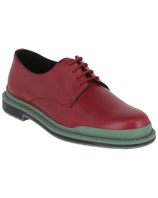 Bottega Veneta Leather Dress Shoe in Red for Men | Lyst UK
