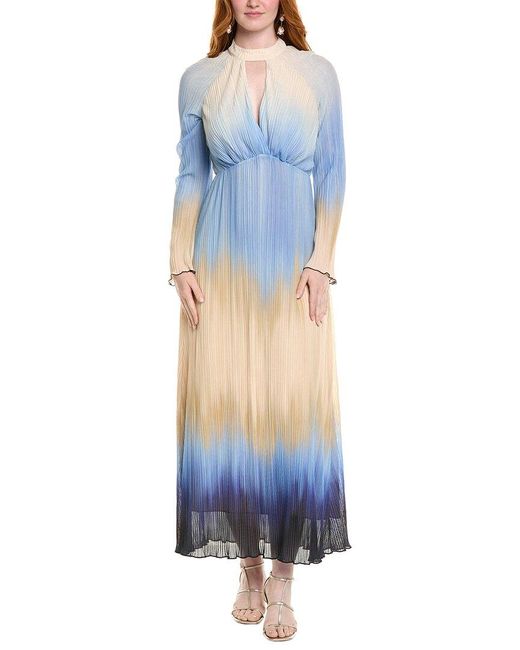Jonathan Simkhai Blue Calina Midi Dress