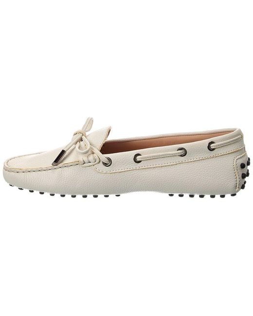 Tod's White Heaven Leather Loafer